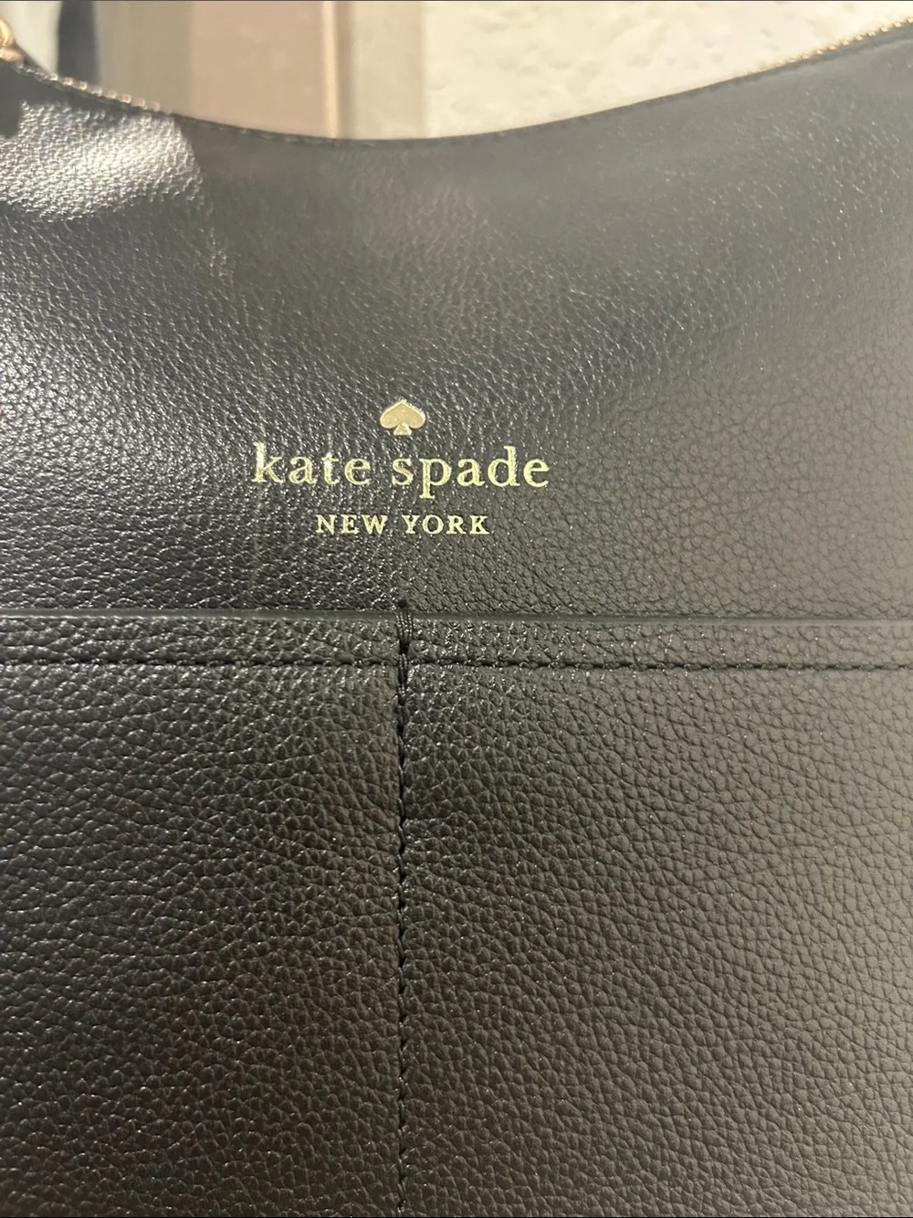 Kate Spade Black Pebble Leather Shoulder Bag NWT.